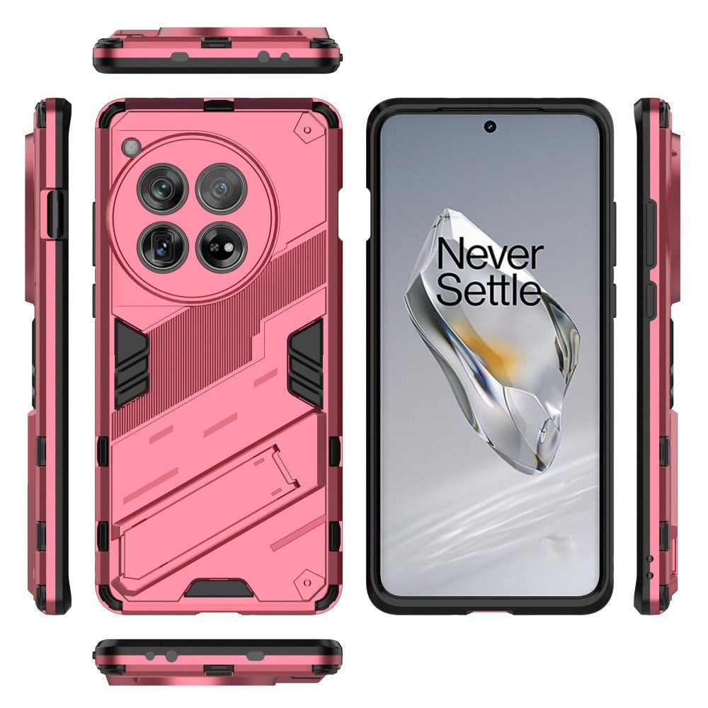 OnePlus 12 Hybrid Craftsman Bakdeksel m. Stativ - Rosa