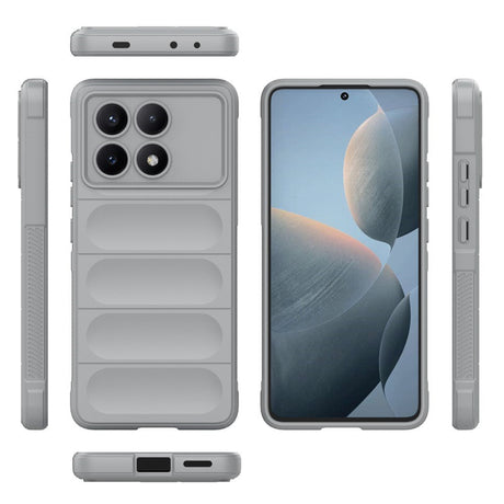 EIDERWOOD Xiaomi Poco X6 Pro fleksibelt plastbakdeksel - lysegrå