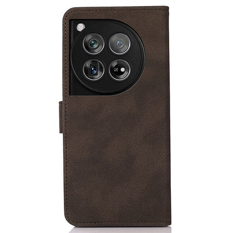 OnePlus 12 KHAZNEH Retro Leather Flip Cover m. Lommebok - Brun