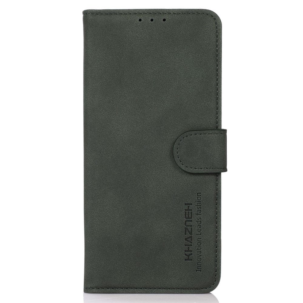 OnePlus 12 KHAZNEH Retro Leather Flip Cover m. Lommebok - Grønn