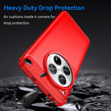 OnePlus 12 Bakdeksel i børstet karbon - rød