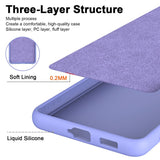 Samsung Galaxy A55 (5G) Matt fleksibelt plastbakdeksel - lilla