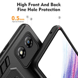 EIDERWOOD Motorola Moto E13 Craftsman Bakdeksel m. Fingerring &amp; Stativ - Svart