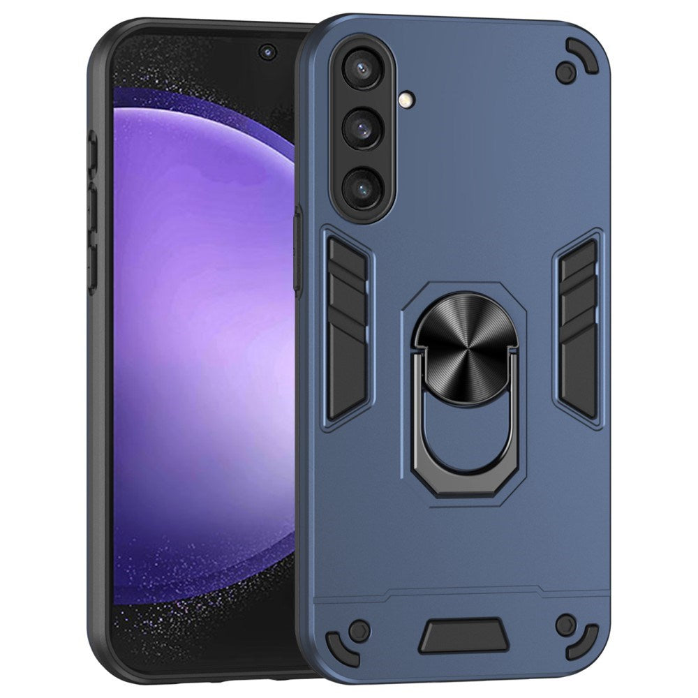 EIDERWOOD Samsung Galaxy S23 FE Craftsman Bakdeksel m. Stativ - Blå