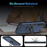 EIDERWOOD Samsung Galaxy S23 FE Craftsman Bakdeksel m. Stativ - Blå