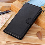 Samsung Galaxy Xcover 7 Leather Flip Cover m. Kortholdere - Svart