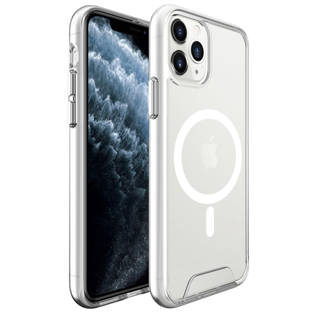EIDERWOOD iPhone 11 Pro Max Hybrid plastbakdeksel - MagSafe-kompatibel - Gjennomsiktig / Hvit