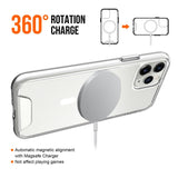 EIDERWOOD iPhone 11 Pro Max Hybrid plastbakdeksel - MagSafe-kompatibel - Gjennomsiktig / Hvit