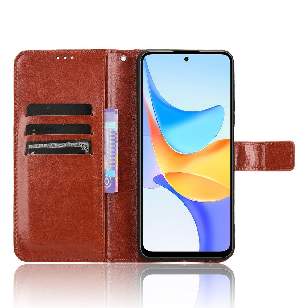 Honor X7b / 90 Smart - EIDERWOOD Faux Leather Flip Cover m. Stropp - Brun