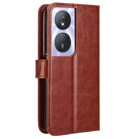 Honor X7b / 90 Smart - EIDERWOOD Faux Leather Flip Cover m. Stropp - Brun