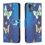 EIDERWOOD Samsung Galaxy Xcover 7 Flip Cover - 2 x Kortholder & Standerfunktion - Blå Sommerfugle