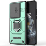 OnePlus 12 Craftsman Bakdeksel m. Magnetisk Kickstand &amp; Cam Slider - Grønn