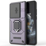 OnePlus 12 Craftsman Bakdeksel m. Magnetisk Kickstand &amp; Cam Slider - Lilla