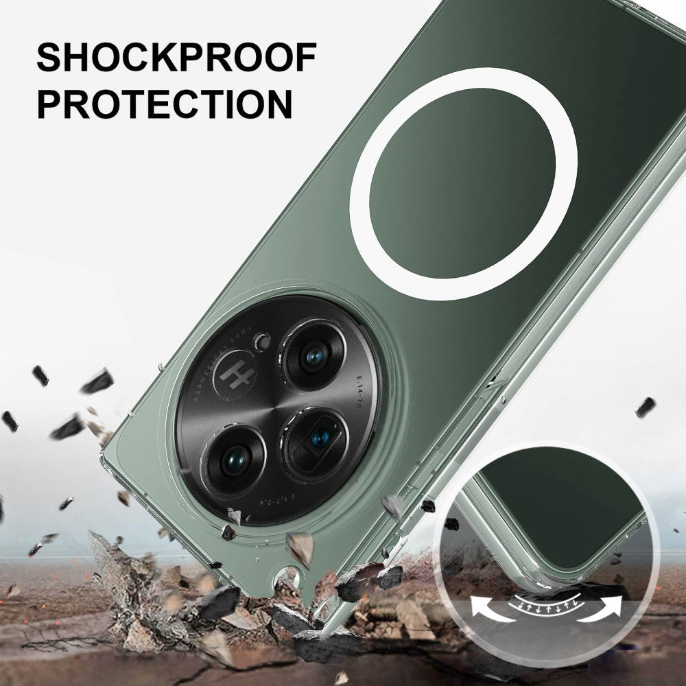 EIDERWOOD OnePlus Open Hårdt Plastik Bagside Cover - MagSafe Kompatibel - Gennemsigtig