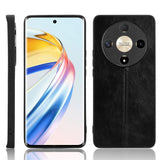 Honor Magic6 Lite (5G) - EIDERWOOD Bakdeksel i imitert skinn - Svart