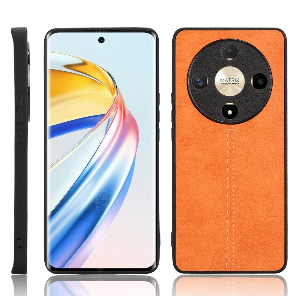 Honor Magic6 Lite (5G) - EIDERWOOD Kunstlæder Bagside Cover - Orange