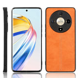 Honor Magic6 Lite (5G) - EIDERWOOD Kunstlæder Bagside Cover - Orange