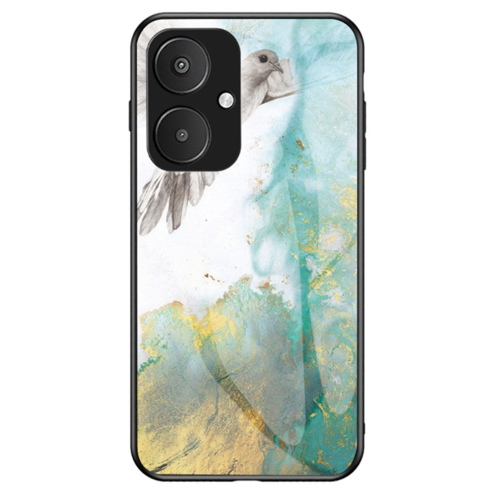 EIDERWOOD Xiaomi Redmi 13C (5G) plastbakdeksel m. Bakside i glass - Due Marble