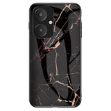 EIDERWOOD Xiaomi Redmi 13C (5G) plastbakdeksel m. Bakside av glass - svart og gull marmor