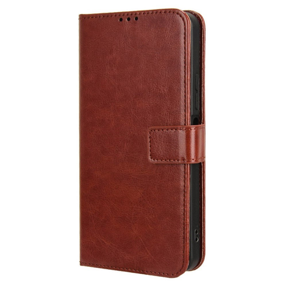 Xiaomi Redmi 13C (5G) - EIDERWOOD Kunstlæder Flip Cover m. Strop - Brun