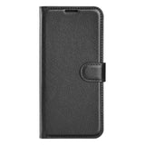 EIDERWOOD Samsung Galaxy Xcover 7 Litchi Leather Flip Cover m. Lommebok - Svart