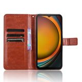EIDERWOOD Samsung Galaxy Xcover 7 glanset lær flipdeksel m. Lommebok og stropp - brun