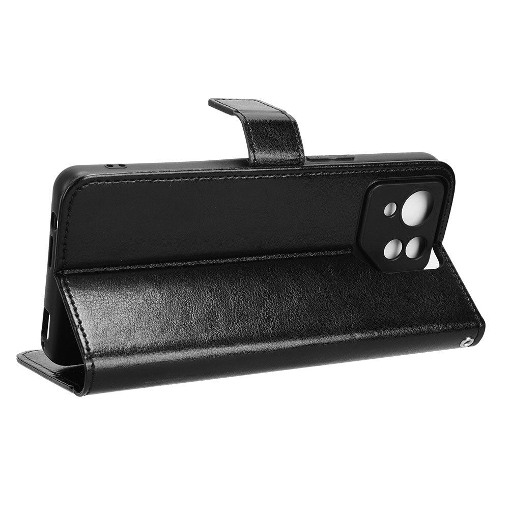 EIDERWOOD Asus ROG Phone 8 / 8 Pro Leather Flip Cover m. Lommebok og stropp - Svart