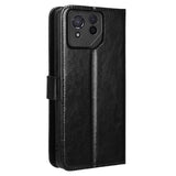 EIDERWOOD Asus ROG Phone 8 / 8 Pro Leather Flip Cover m. Lommebok og stropp - Svart