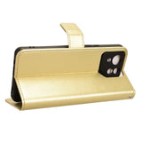 EIDERWOOD Asus ROG Phone 8 / 8 Pro Leather Flip Cover m. Lommebok og stropp - gull