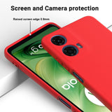 Motorola Moto G04 / G24 / G24 Power Liquid Silicone Bakdeksel m. Stropp - Rød