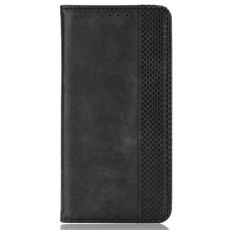 Honor Magic6 Pro (5G) - EIDERWOOD Magnetic Leathette Flip Cover - Svart