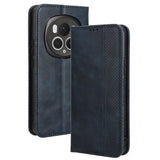 Honor Magic6 Pro (5G) - EIDERWOOD Magnetic Leathette Flip Cover - Blå