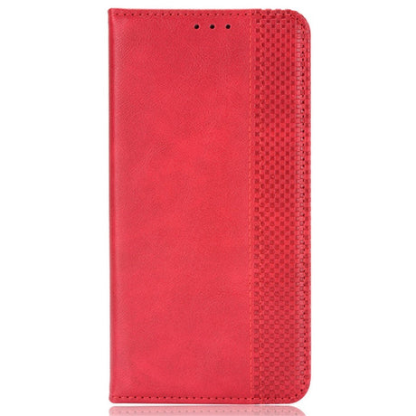 Honor Magic6 Pro (5G) - EIDERWOOD Magnetic Leathette Flip Cover - Rød