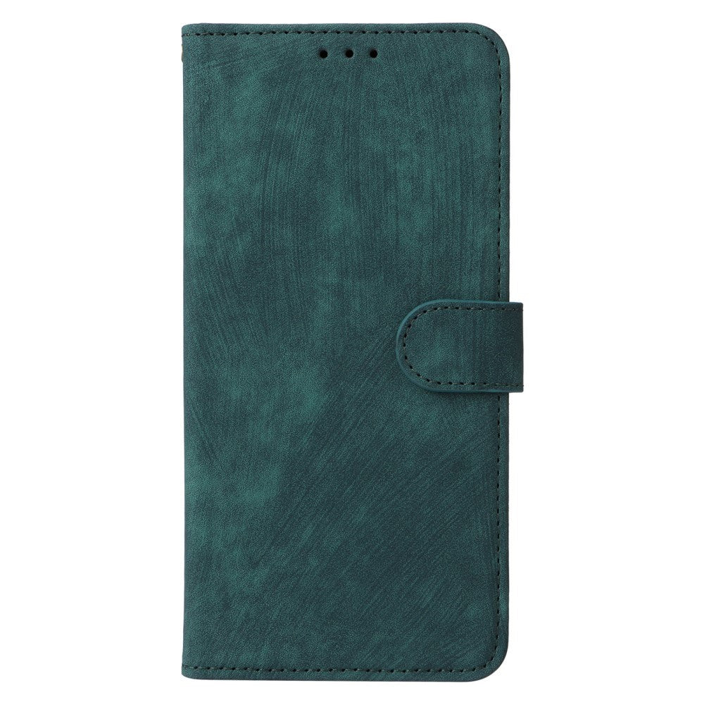 EIDERWOOD Motorola Moto G04 / G24 / G24 Power Leather Flip Cover m. Lommebok og stropp - Grønn