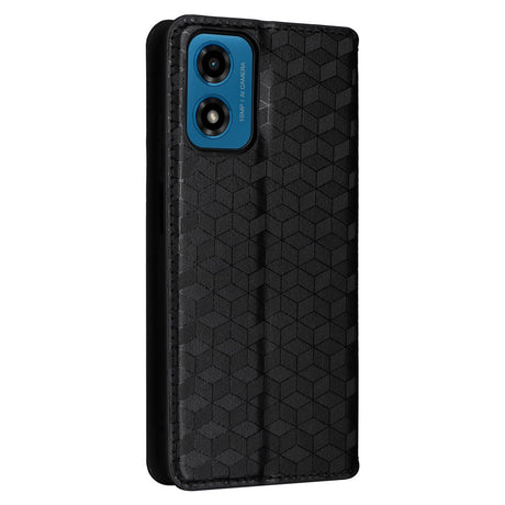 EIDERWOOD Motorola Moto G04 / G24 / G24 Power Leather Flip Cover m. Lommebok - Rhombus - Sort