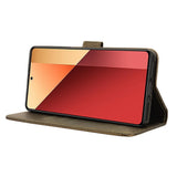 EIDERWOOD Xiaomi Redmi Note 13 Pro (4G) / Poco M6 Pro Leather Flip Cover m. Stropp og tekstur - brun