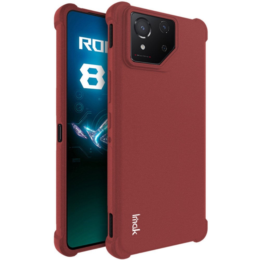 Asus ROG Phone 8 / 8 Pro IMAK matt fleksibel plastbakdeksel - rød