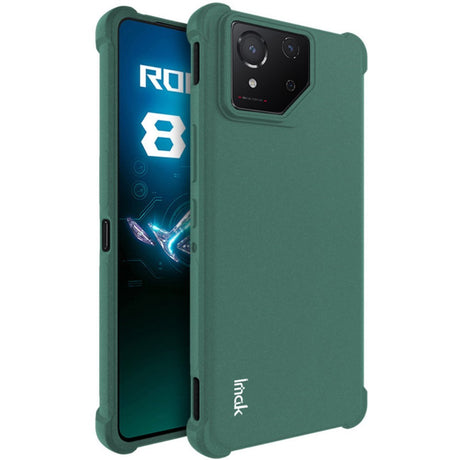 Asus ROG Phone 8 / 8 Pro IMAK matt fleksibelt plastbakdeksel - Grønn