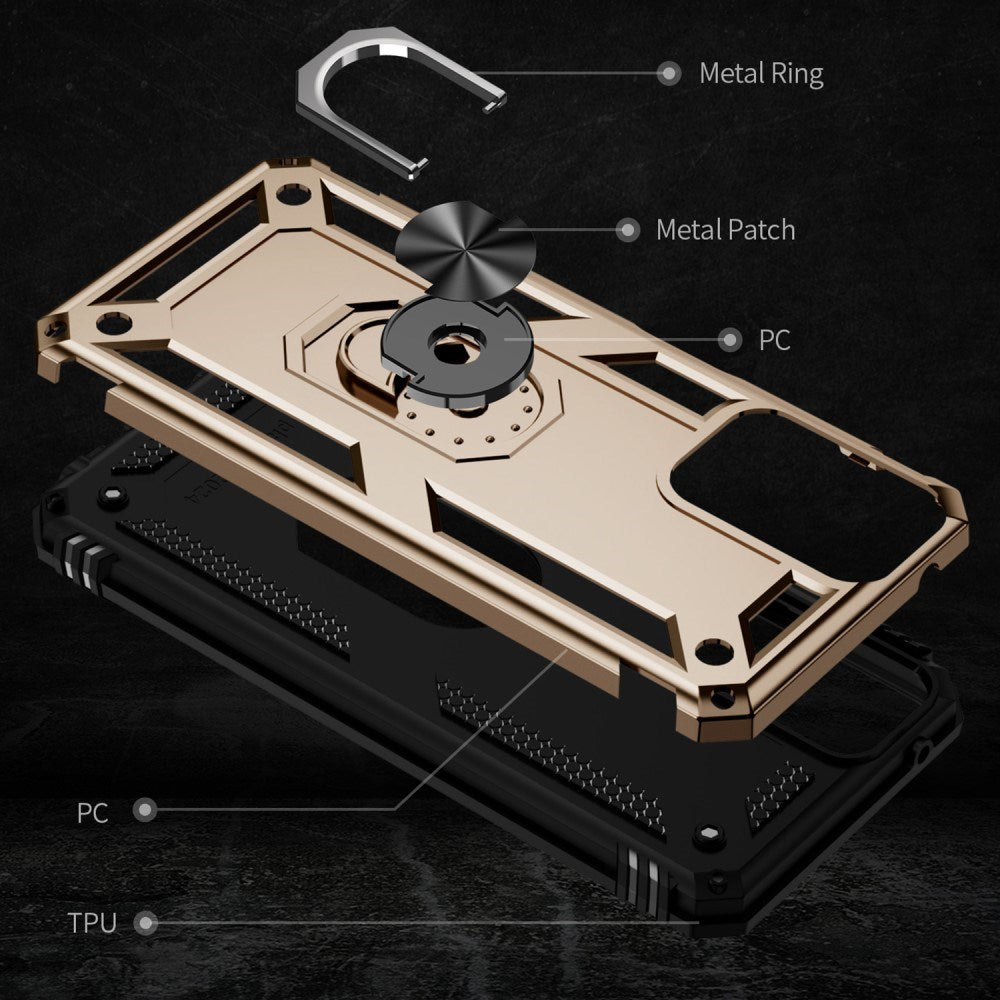 EIDERWOOD Motorola Moto G Play (2024) Craftsman Case m. Magnetisk stativ - gull