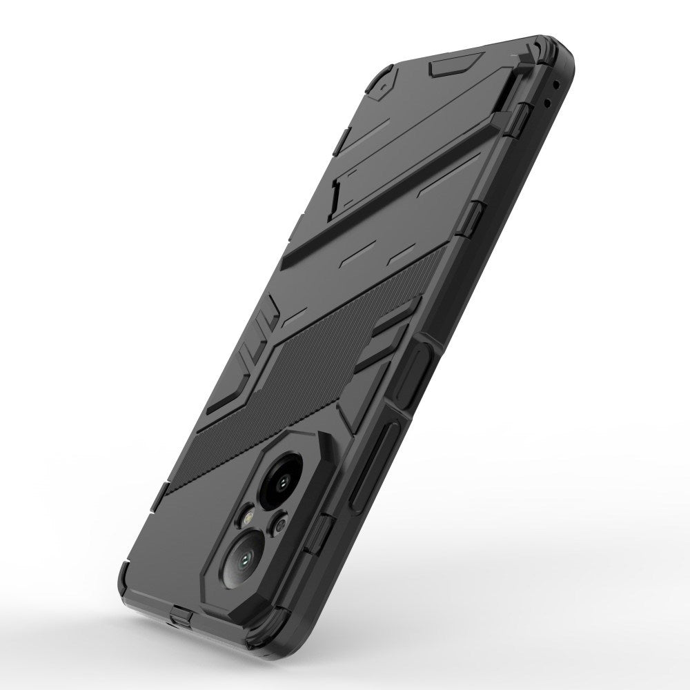 EIDERWOOD Realme C67 (4G) Hybrid Craftsman Bakdeksel m. Stativ - Svart