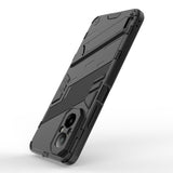 EIDERWOOD Realme C67 (4G) Hybrid Craftsman Bakdeksel m. Stativ - Svart