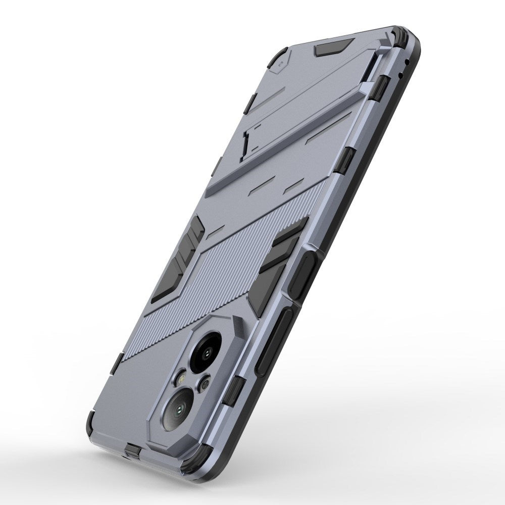 EIDERWOOD Realme C67 (4G) Hybrid Craftsman Bakdeksel m. Stativ - Blå