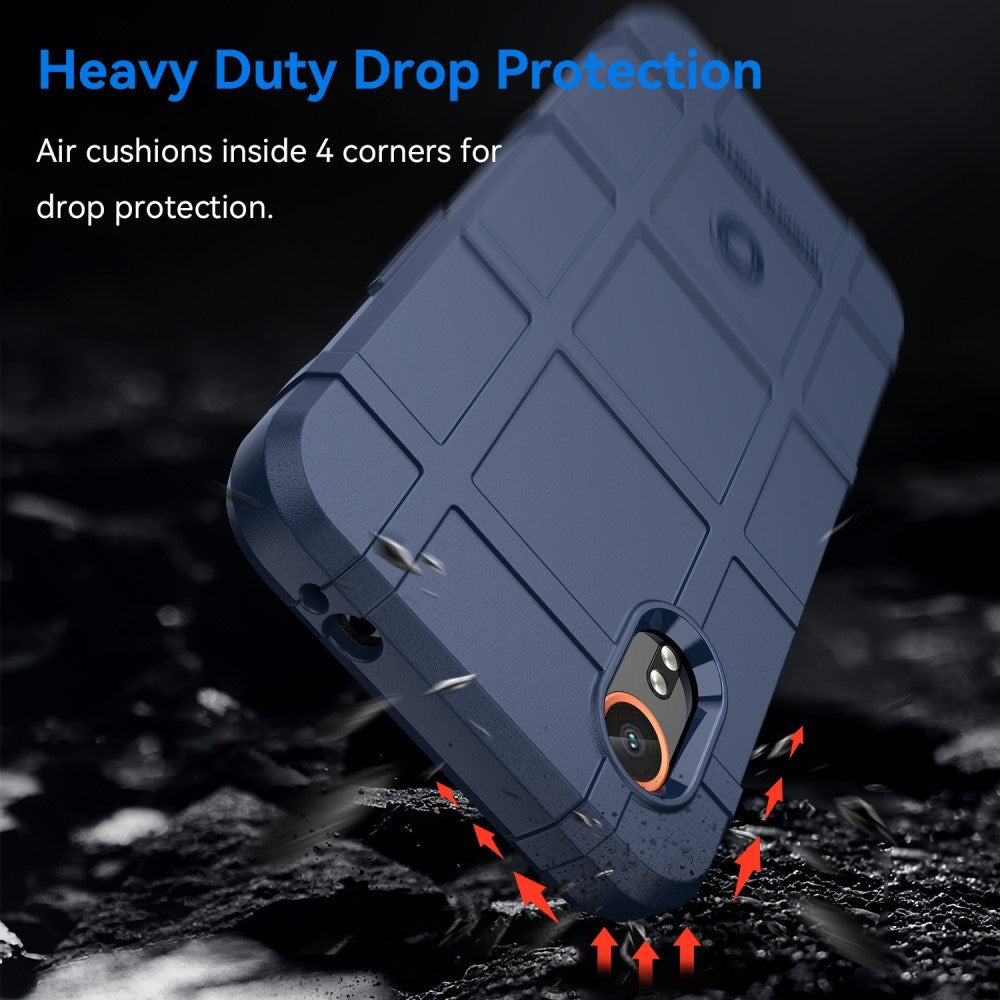 EIDERWOOD Samsung Galaxy Xcover 7 Rugged Shield Series Craftsman Bakdeksel - Blå