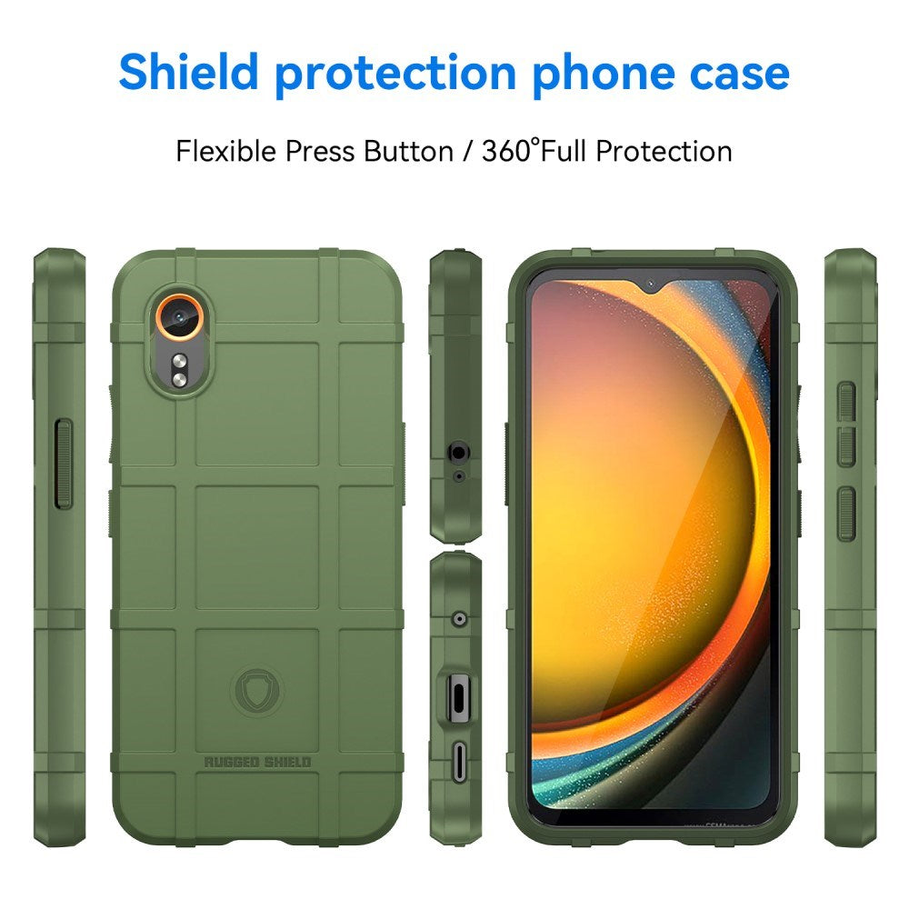 EIDERWOOD Samsung Galaxy Xcover 7 Rugged Shield Series Craftsman Bakdeksel - Grønn
