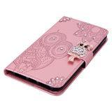 EIDERWOOD Xiaomi Redmi Note 13 Pro 5G / Poco X6 Leather Flip Cover m. Lommebok - Owl &amp; Rhinestone - Rose Gold