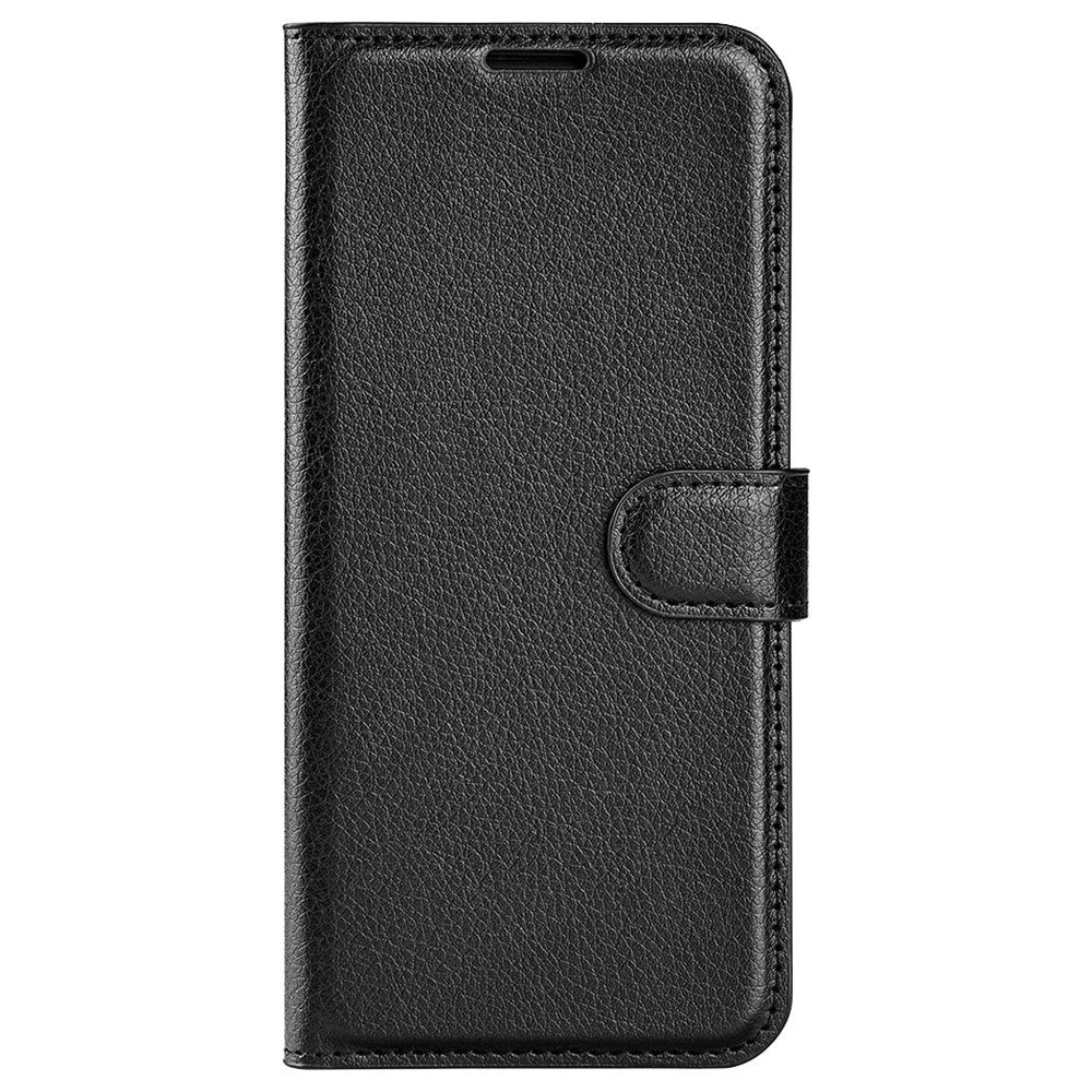 Honor X7b / 90 Smart - EIDERWOOD Faux Leather Flip Cover m. Kortholder og stativfunksjon - svart