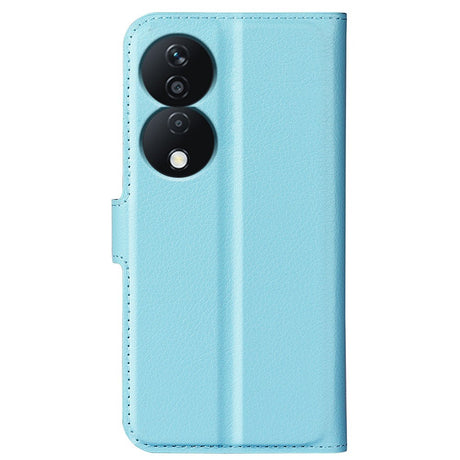 Honor X7b / 90 Smart - EIDERWOOD Faux Leather Flip Cover m. Kortholder og stativfunksjon - blå