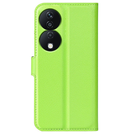 Honor X7b / 90 Smart - EIDERWOOD Faux Leather Flip Cover m. Kortholder og stativfunksjon - Grønn