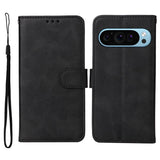 EIDERWOOD Google Pixel 10 / 10 Pro / 9 / 9 Pro Kunstlæder Flip Cover m. Kortholder & Strop - Sort