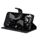 EIDERWOOD Google Pixel 9 Pro XL Flip-deksel i skinn m. Lommebok og stropp - Svart